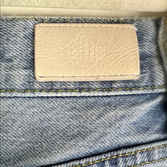 Maje Patched Boyfriend Jeans Blue US 0 France 34 - Picture 9 of 12